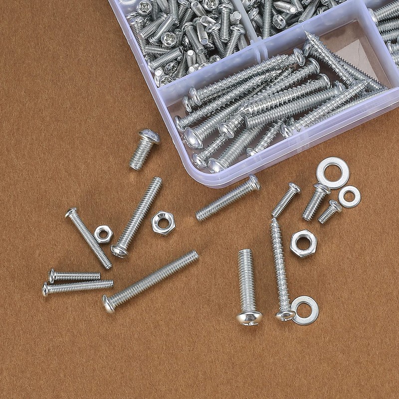Vwoqiy 550 Pieces M3 M4 M5 Screw Set with Nuts