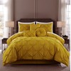 Chezmoi Collection Sydney Mustard Yellow Comforter Set Queen Size 7-Piece