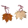 Leaf Ornaments, Maple Set - Copper and Gold Plated, Sugar and/or Full Moon Leaves