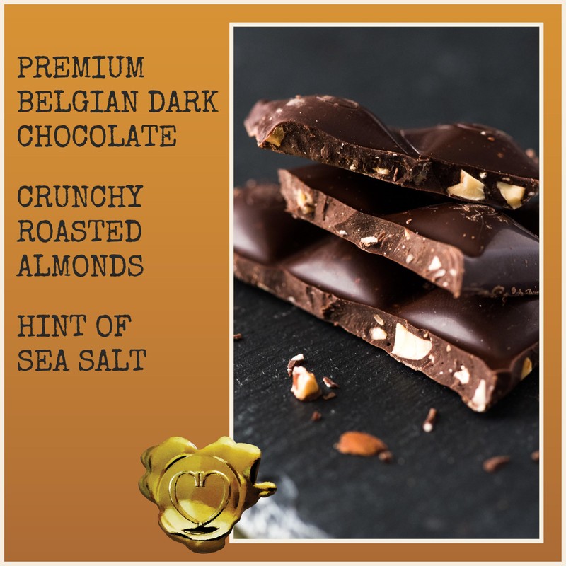 Chocolove Almonds & Sea Salt Dark Chocolate Bars | 55%