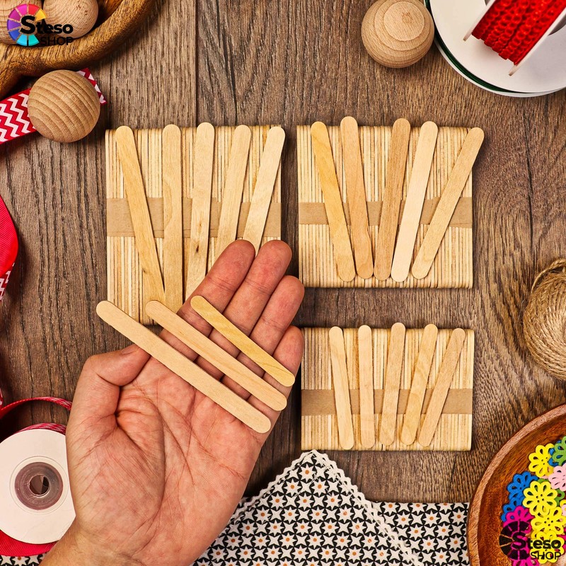 Popsicle Stick Premium Quality 150pcs - Craft Supplies Sticks -