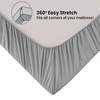 Soifox King Size Fitted Sheet Grey - Bed Sheets with