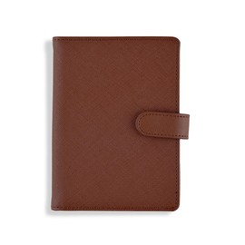 The Passport Wallet - Premium Travel Passport Wallet and Cover with Secure Magnetic Strap, Multiple Card Slots, & Concealed AirTag Slot- Ideal for International Travelers - Brown