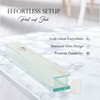 Modern Glass Mezuzah Case for Door with Non-Kosher Scroll Shatterd