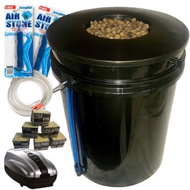 The Atwater HydroPod - DWC Deep Water Culture Garden System Kit - 5 Gallon Bubble Bucket - Bubbleponics - (Without Nutrients)
