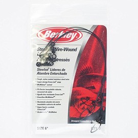 BERKLEY STEELON WIRE WOUND LEADERS SIZE 6inch 30lb