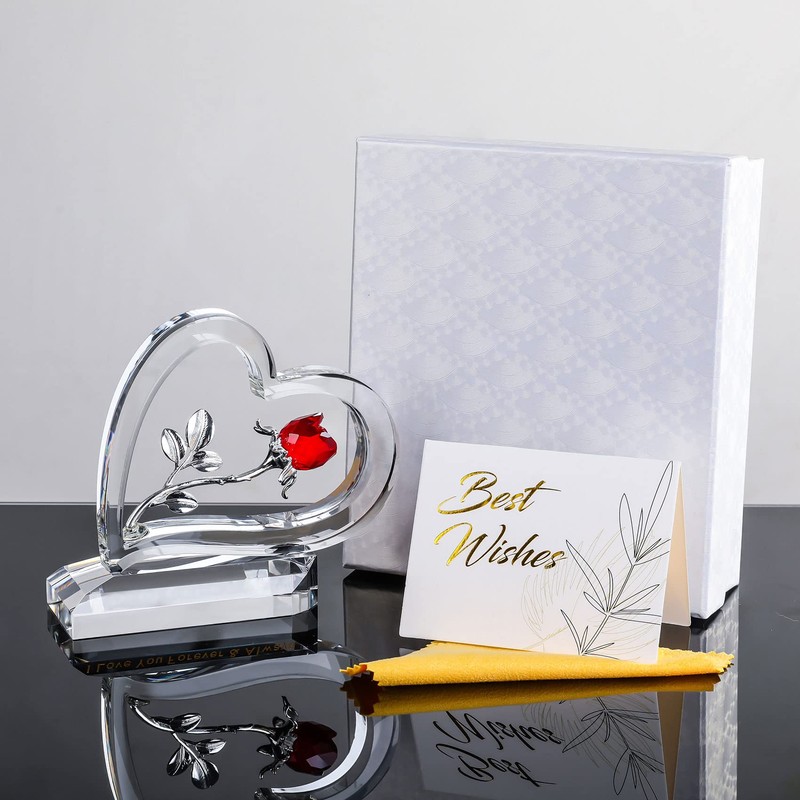 Birthday Gift, Mother, Wife, Girlfriend, Popular [Genuine] K9 Crystal, Heart-shaped