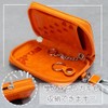 Mukojima MYS PLUS CATS Women's Smart Key Case, Camel Orange,