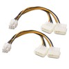 Cable Matters 2-Pack 6 Pin PCIe to Molex Power Cable