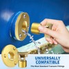Boltigen Solid Brass Garboard Drain Plug Kit, 1/2" NPT Threaded