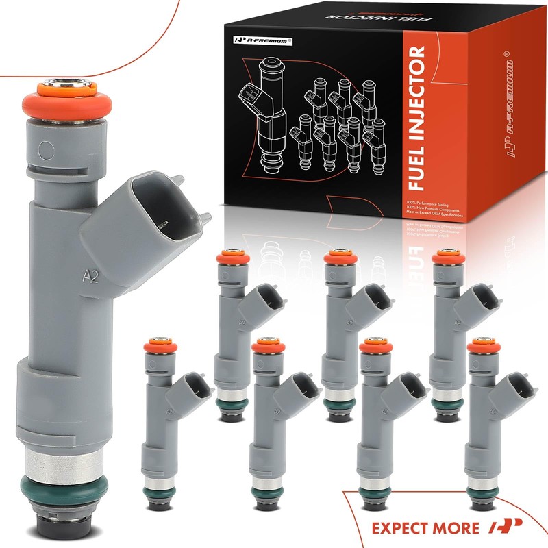 A-Premium 4 Holes Set of 8 Fuel Injectors Compatible with