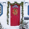 Thanksgiving Wreath Fall Hydrangea Bowknot Decoration Flower Garland Wreath Thanksgiving