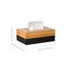 Bamboo Tissue Box Holder Rectangular, Black Tissue Box Holder Rectangle