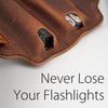 XXL EDC Leather Sheath for Leatherman Multitools, Belt Sheath Pocket