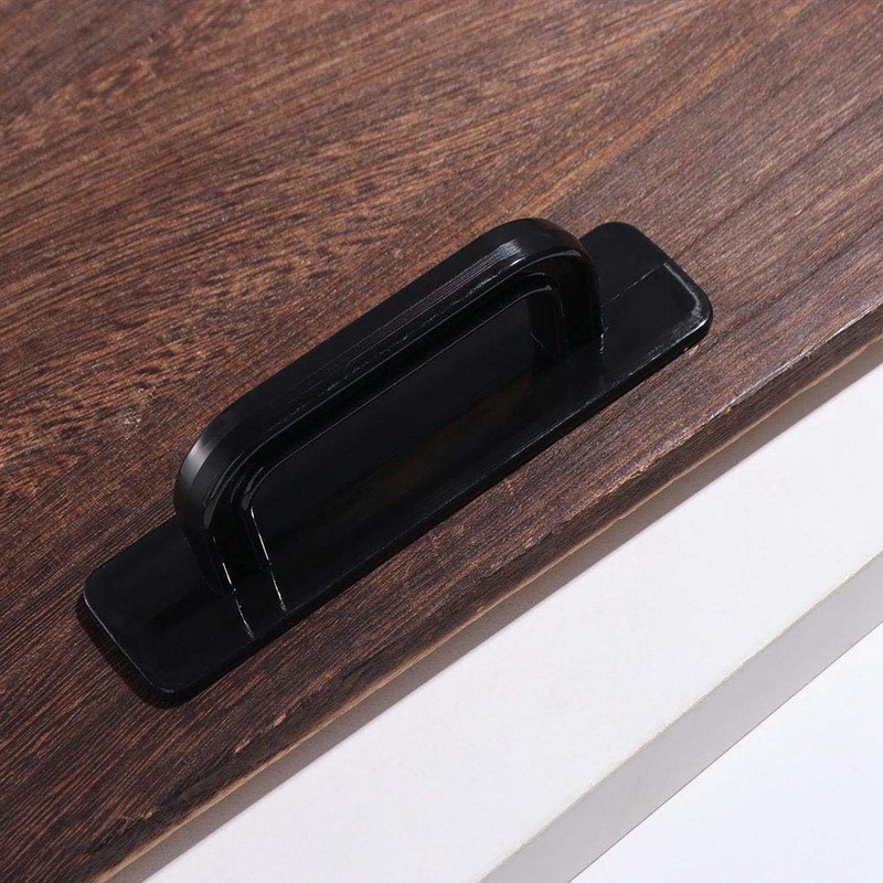GUEDKIKL 4Pcs Self-Adhesive Cabinet Handle Stick on Door Handles, No