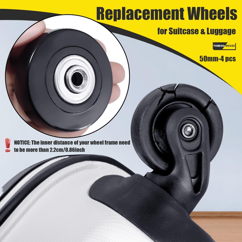 Luggage Suitcase Replacement Wheels 4 Pieces Suitcase Wheels Replacement Wheels