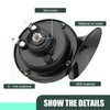 Shakas 2 PCS Car Snail Air Horn, 12V Super Loud