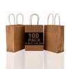 KTKDE 100Pcs Paper Bags 5.9x3.14x8.2 Gift Bags, Party Bags,Retail Bags,