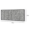 GUSUWOD Metal and Rattan Wall Decor, 17" W x 54"