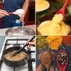 Armrouns Long handle Silicone Mixing Spoon, 12" Stirring Spoons Nonstick