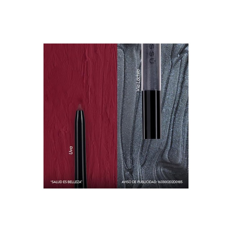Kit Brillo Labial con Glitter y Delineador Retráctil (8 pzas)