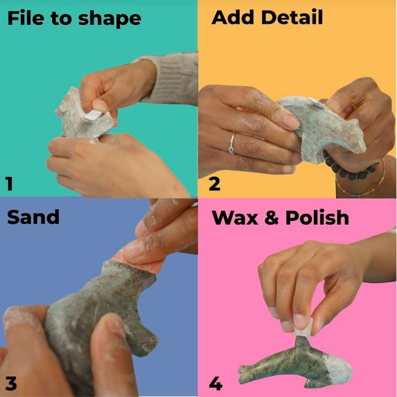 STUDIOSTONE CREATIVE DIY Arts & Crafts Carving Kit Kids Adults