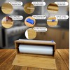 Extra Large Vacuum Sealer Bag Roll Dispenser with Slide Cutter