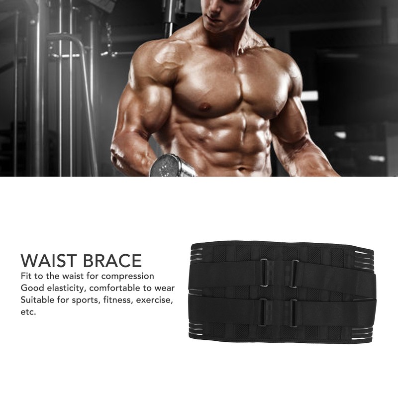 Waist Compression Brace High Elasticity Back Support Protection Belt for