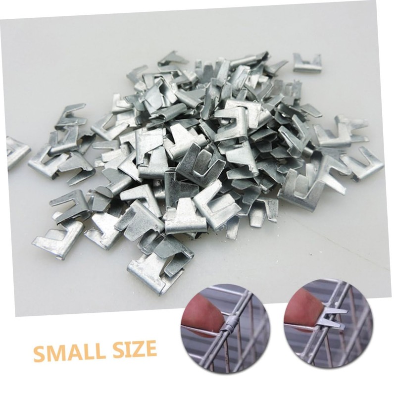 Mipcase 300pcs Wire Cage Clips for Bird Chicken Cages Clips