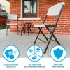 Lifetime Folding Chairs, Heavy Duty Foldable Chair Contoured for Comfort,