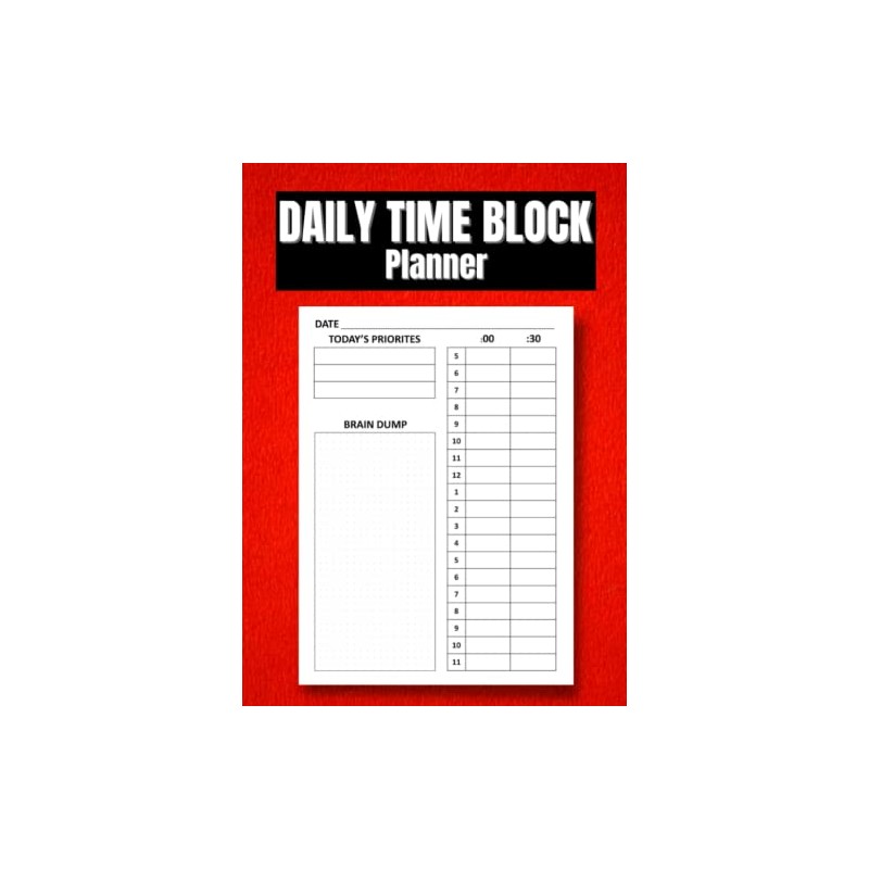 Daily Time Block Planner: Hourly To Do List, Undated Timebox