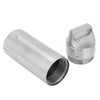 Portable Waterproof Stainless Steel Pills Case Container Bottle Keychain for