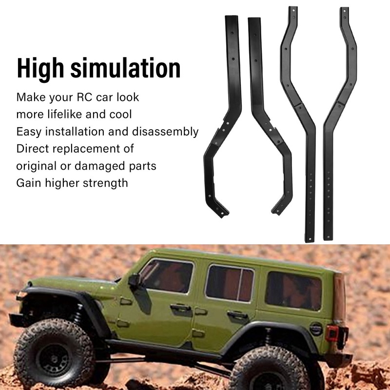 RC Chassis Frame Rails Professional Aluminium Alloy Lightweight RC Metal