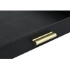 HofferRuffer Extra Large Serving Tray with Handles, Elegant Faux Leather