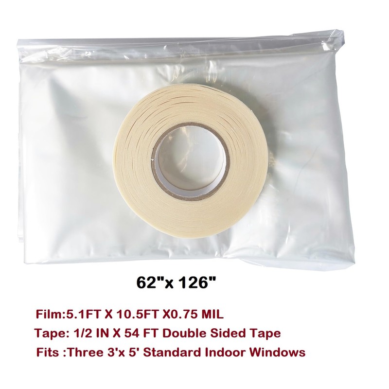 FonsBleaudy Insulating Film Window Kit to Keep Cold Out Window