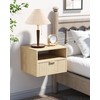 Floating Nightstand Set of 2 - Fluted Night Stand with