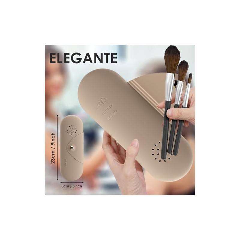 JESUS Funda para Brochas de Maquillaje, Bolsa de Maquillaje de