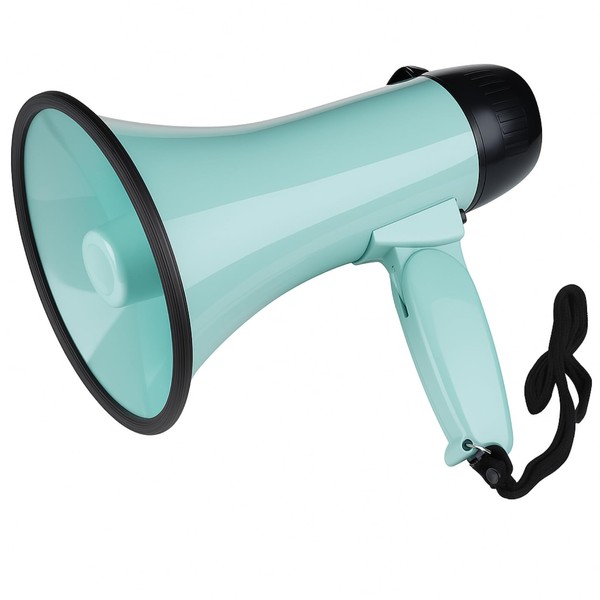 Kingdder Macaron Green Portable Megaphone 25 Watt Power Handheld Speaker