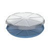 elastoreuse Practical pizza box 'ToGo' in transparent/black, brown, blue, green