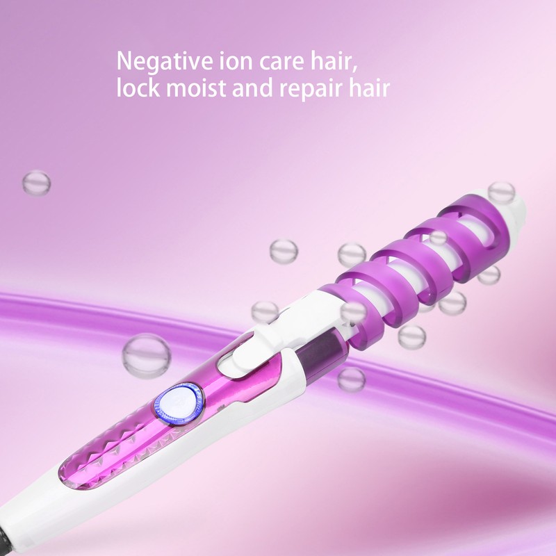 Mini Spiral Hair Curler Portable AntiScald Wavy Hair Styling Hair