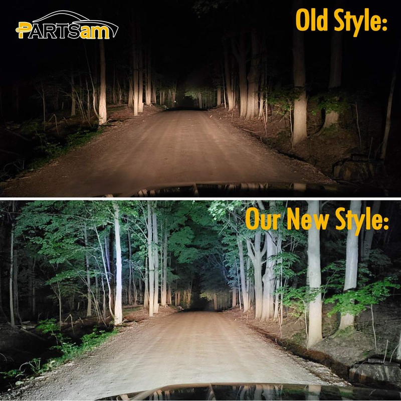 Partsam 6" LED Light Bar White 36W 6500K Super Bright
