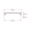 Richelieu BP527192195 Avellino Collection Brushed Nickel Cabinet Handle 7 9/16