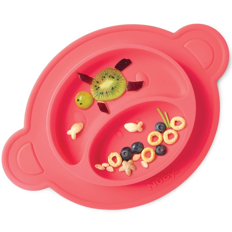 Nuby UK Sure Grip Miracle Section Plate, Assorted Colours