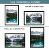 iRahmen 24x36 Poster Frame Set of 2 with Plexiglass, Black