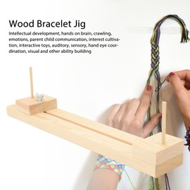 CYSFETENA Adjustable Paracord Bracelet Weaving Tool, Lightweight and Compact Paracord Jig, Paracord Accessory Set for DIY Bracelet Making Craft Projects Braiding Steel Needle