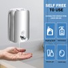 2Pcs Commercial Soap Dispenser Stainless Steel 800ml Wall Mount Manual