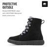 SOREL Women's Explorer lll Joan Waterproof Boot - Black, Black