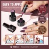 MEFA Gel Nail Polish Set, 12 Colors Burgundy Red Nail