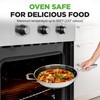 NutriChef 12" Stainless Steel Wok - Induction ready, Non Stick