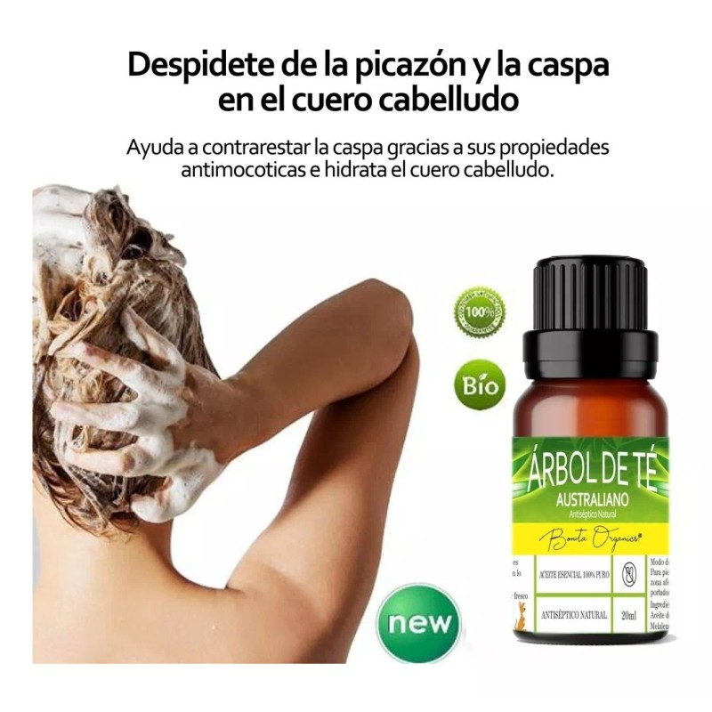 BONITA ORGANICS Árbol De Té Aceite Esencial Puro Natural Garantizado